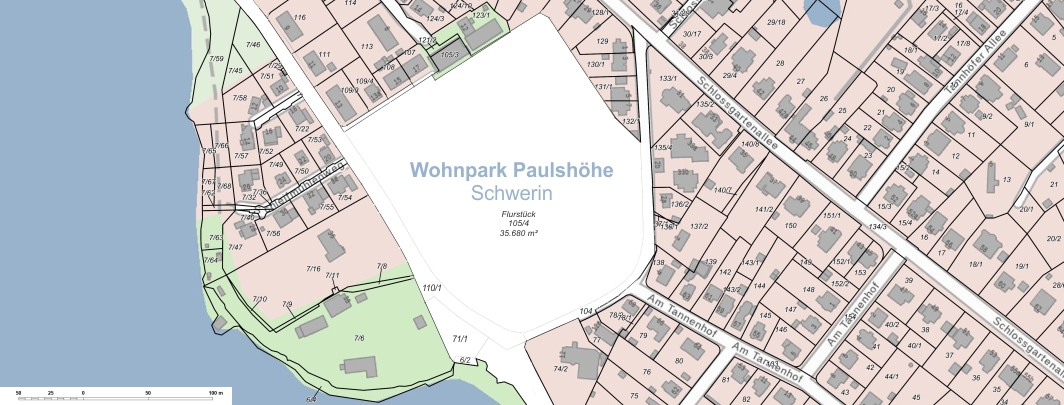 Wohnpark Paulshöhe Schwerin Flurstücke
